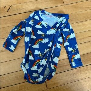 Hanna Andersson rainbow long sleeve onesie